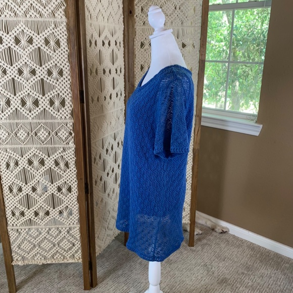 Coldwater Creek cobalt blue top XL NWT - Picture 2 of 10